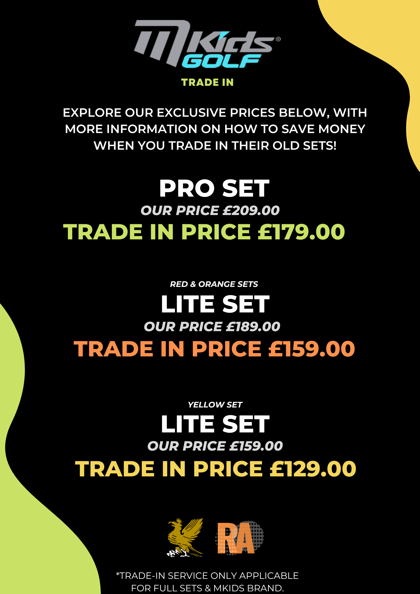 Used junior golf clubs at gaudet luce golfl club in worcestershire