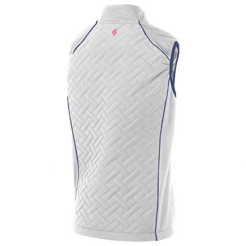 Island Green Golf IGLVST2305 Ladies Padded Gilet with Piping - Image 3