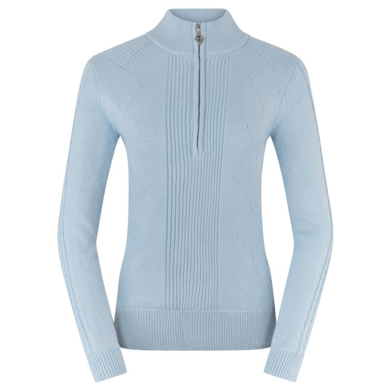 Pure Golf Sorrell Cable Knit Lined Ladies Golf Jumper