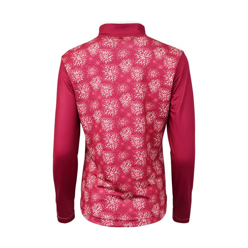 Pure Golf Sienna Long Sleeve Zip Neck Top - Image 2