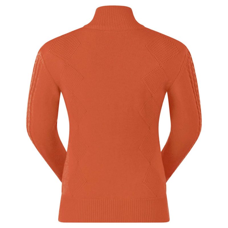 Pure Golf Sorrell Cable Knit Lined Ladies Golf Jumper - Image 3