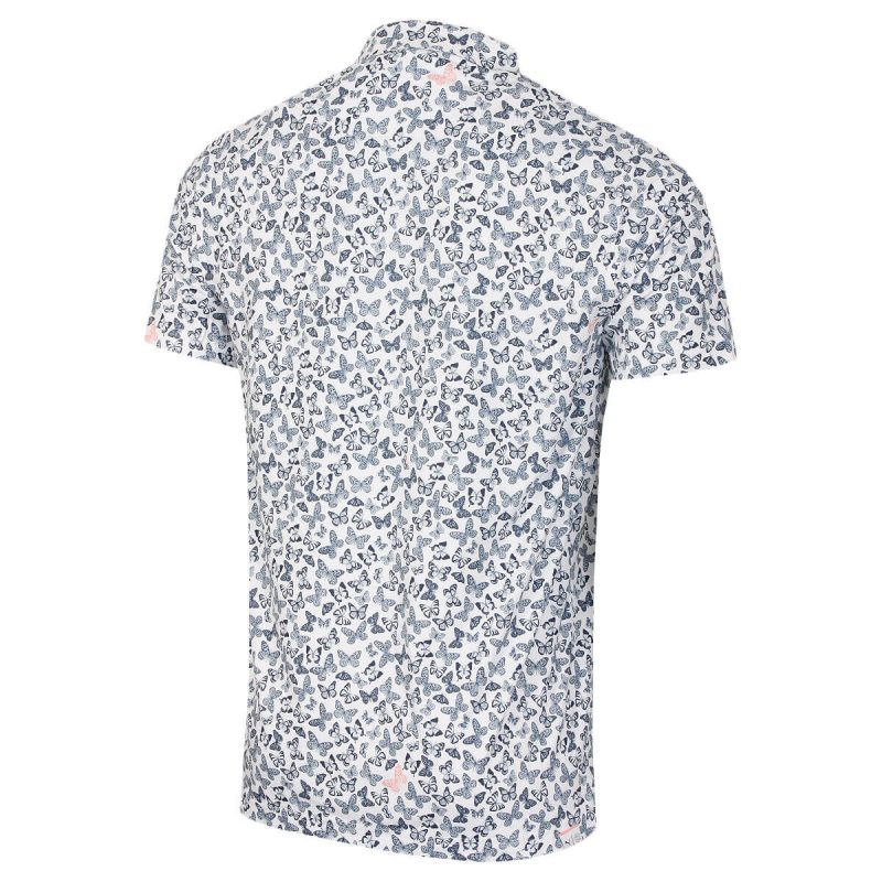 Puma Golf Mens Cloudspun Moisture Wicking Butterfly Golf Polo Shirt - Image 2