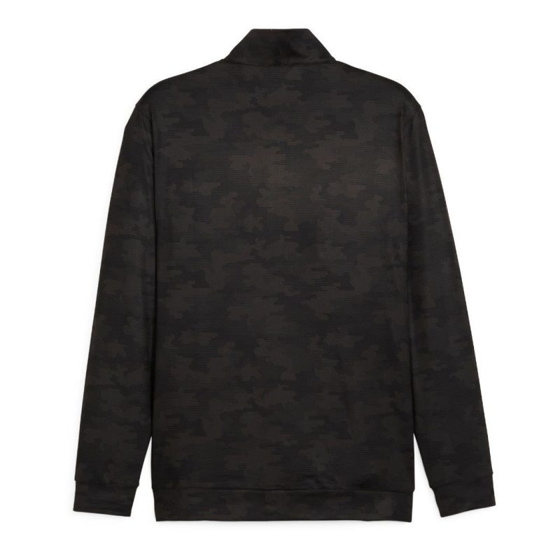 Puma Cloudspun Camo 1/4 Zip Pullover - Black - Image 3