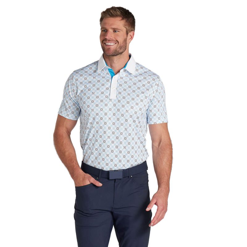 Puma Golf Mens Pure Monogram Comfortable 4-way Stretch Polo Shir - Image 3
