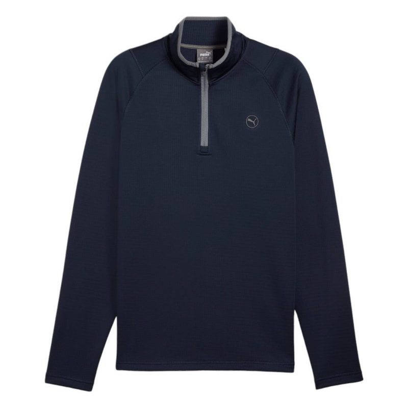 PUMA WAFFLE FLEECE 1/4 ZIP GOLF MIDLAYER