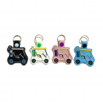 Golf Buggy Keyrings in Pink, Blue, White and Black - Gaudet Luce Golf Club