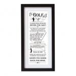 Golf Addict Wall Art – Framed Gift for Him - Gaudet Luce Golf Club