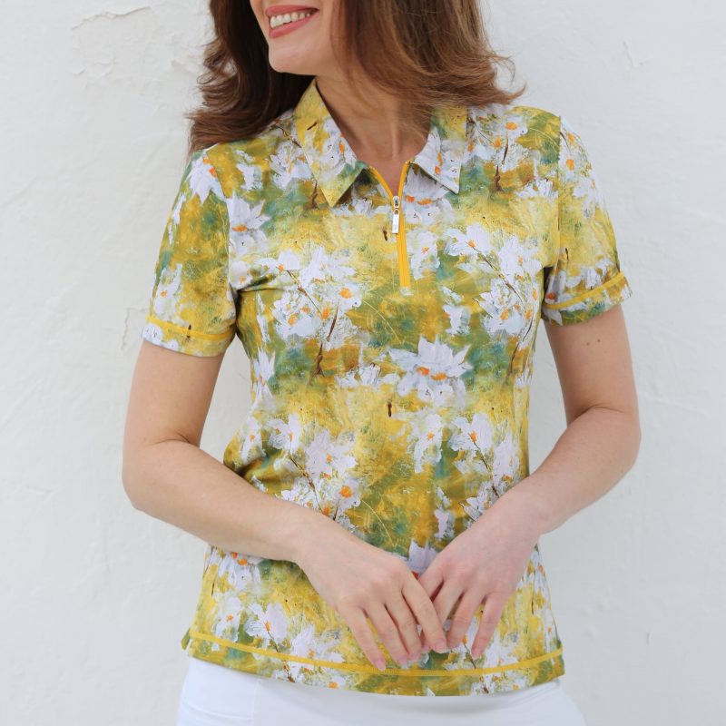 Famara Golf Short Sleeve Polo Shirt – Daisies