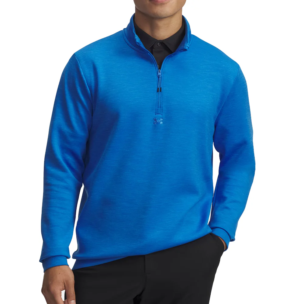Under Armour Drive Midlayer 1/2 Zip Pullover - Blue Atlantis/Blue Atlantis