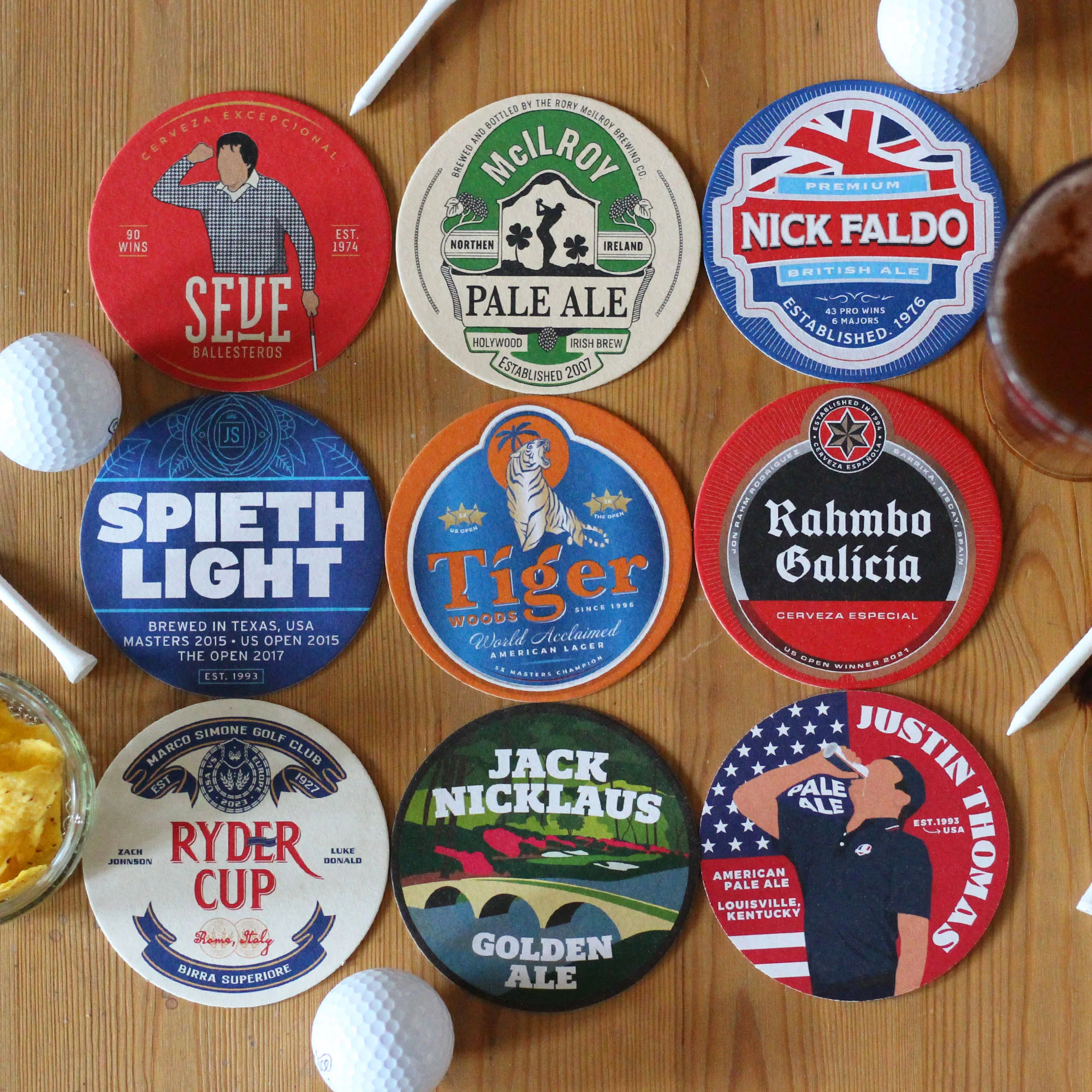 Boot & Ball | Golf Beer Mats