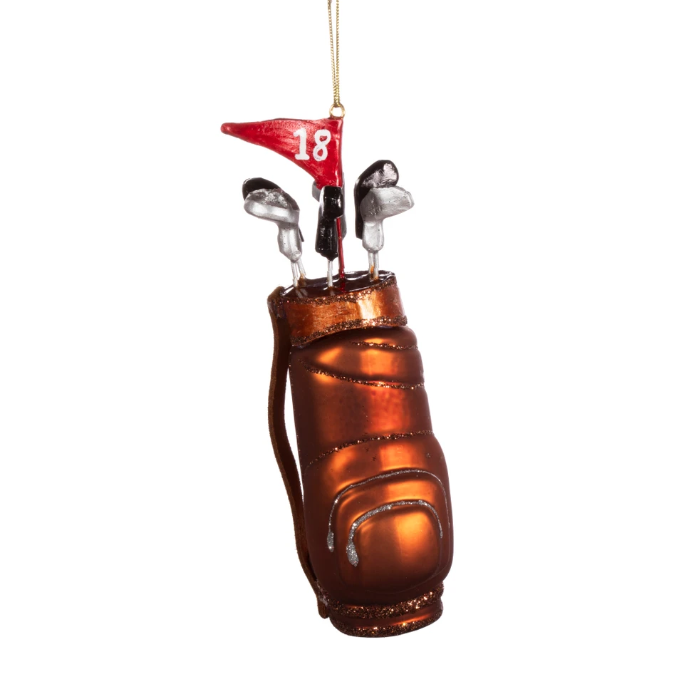 Sass & Belle Christmas Bauble - Bronze Golf Bag