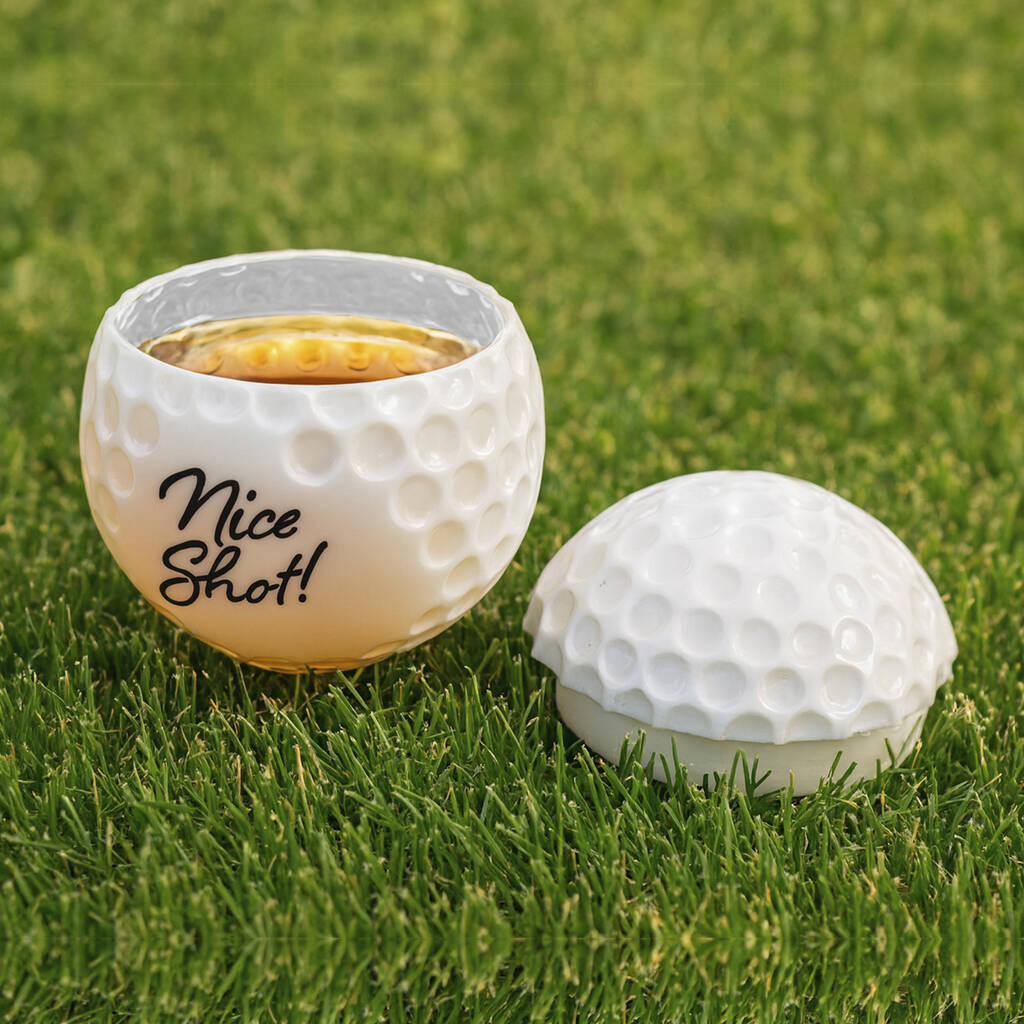 Golf Ball Shot Glasses 'Nice Shot' - Set of 3