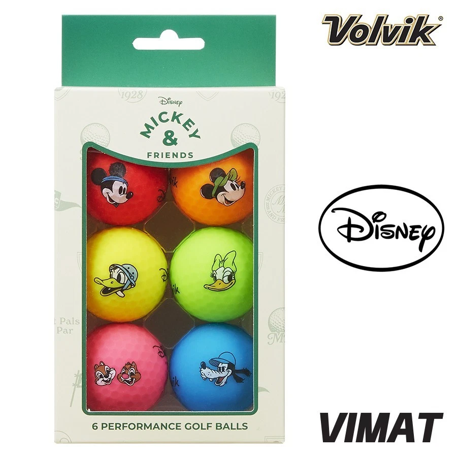 Volvik | Vimat | 6 pack of Disney Golf Balls